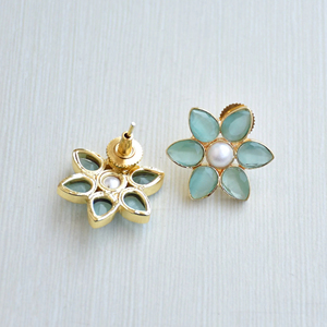 Pendientes Artesanales con Piedras Preciosas Naturales, Bañados en Rodio y Joyería de Calidad Hecha a Mano - Product Image 5