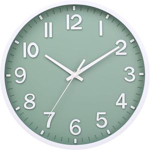 Modern 8 Inch <b>Battery</b>-Operated Wall <b>Clock</b> Silent Non-Ticking Design for Living Room Bedroom Kitchen Office Classic Style - Product Image 1