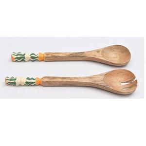 Cuillère et fourchette en bois écologiques, ensemble de cuisine en bois pour la table, couverts en bois pour restaurants et hôtels - Product Image 1