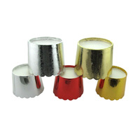 Gobelets en papier pour muffins de forme ronde, couleur unie, pour la pâtisserie, vente en gros directe d'usine chinoise