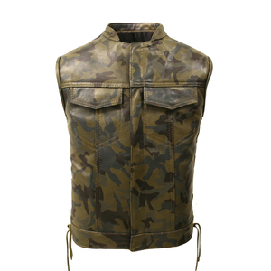 เสื้อกั๊กหนังผู้ชายระบายอากาศได้ดี - Product Image 1