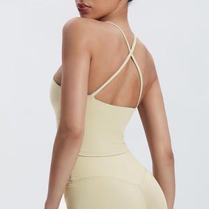 Top Deportivo con Espalda Cruzada y Sujetador Incorporado, Alta Elasticidad, Suave como la Mantequilla, Transpirable, para Yoga y Fitness - Product Image 5