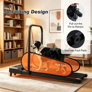 Tapis Roulant per Cani da 2,5 HP con Telecomando per Cani di Piccola e Media Taglia, 1 km/h, Display LED, Monitoraggio della Frequenza Cardiaca a Doppio Uso - Product Image 4