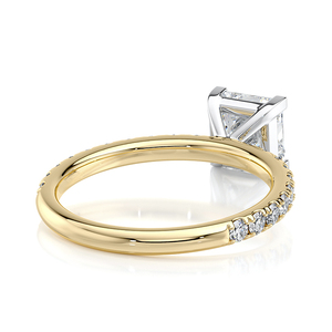 Anillo de Compromiso de Oro Amarillo de 10 Quilates con Diamante Cultivado en Laboratorio con Corte Princesa, Certificado por IGI, Regalo de Joyería para Aniversario de Bodas para Ella - Product Image 5