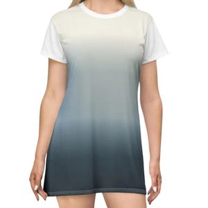 Women's Summer Gradient Ombre <b>Tie</b> <b>Dye</b> T-<b>Shirt</b> Dress Short Sleeve Round Neck Casual A-Line Breathable Anti-UV Quick Dry - Product Image 3