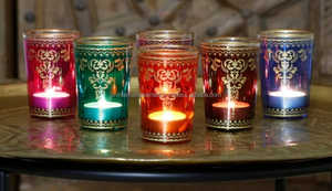 Bset แว่นตาชา moraccan เทียนโมร็อกโกพร้อมกล่องบรรจุสี - Product Image 2