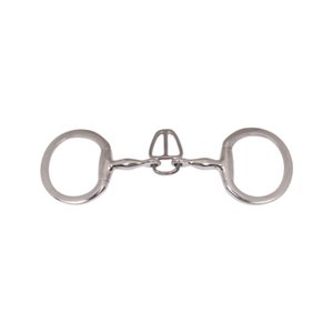 Bocado de caballo de acero inoxidable con anillo suelto y rodillo de cobre de 12.5CM - Product Image 2