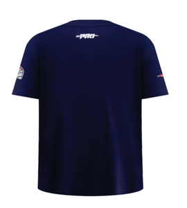 <b>Navy</b> Blue 100% Cotton Breathable Short Sleeve Unisex Adults <b>Women</b> BRONCOS Digital Print Custom Logo Polyester/Cotton Regular Fit - Product Image 6