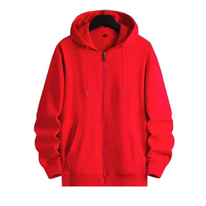 Men Custom Navy Blue Zip Up Hoodie <b>Jacket</b> Blank Fleece Plain Heavyweight Hooded Sweatshirts Casual Winter Wear Bulk - Product Image 4