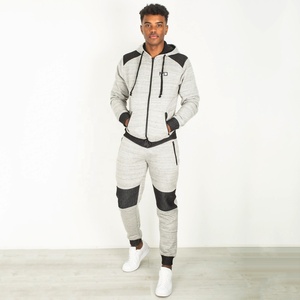 Tech Fleece <b>Tracksuit</b> For Men High Quality Customized Logo Jogger Sweatsuit Hood Breathable Zipper Acid Wash Printed Winter - Product Image 3