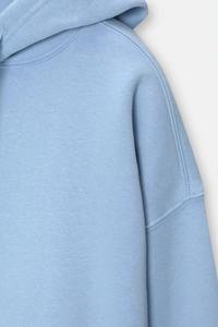 เสื้อฮู้ดดี้โอเวอร์ไซส์ทรงหลวมสำหรับผู้ชาย ผ้าฟลีซหนานุ่ม สไตล์สตรีทแวร์ ไหล่ตก ทรงยูนิเซ็กซ์ ผ้าฝ้าย - Product Image 3