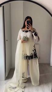 AARIKA TEXTILE Women's Ethnic Fendy Silk Salwar Set Embroidery <b>Beads</b> Recycled Materials Reversible Design Wedding Party Wear - Product Image 2