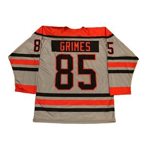 Camiseta de hockey sobre hielo de sarga sublimada personalizada con cuello en V clásico servicio OEM GSM 180-230 para jugadores - Product Image 2