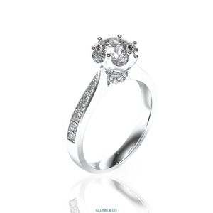 Anillo de Compromiso de Diamante Moissanite de Lujo con Color Personalizable, Joyería de Moda de Vietnam - Product Image 2