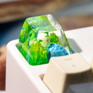 Teclas Artesanales Bosque Místico, Teclas Artesanales Personalizadas, Teclas Anime Lindas, Teclas Verdes, Juego de Teclas, Teclas de Madera - Product Image 6