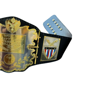 Ceinture de champion de lutte mondiale personnalisée, design or et bouclier, qualité supérieure, objet de collection - Product Image 3