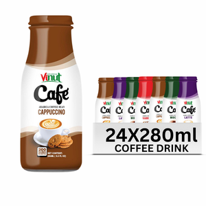 เครื่องดื่มกาแฟคั่วบดแบบเย็นสไตล์เวียดนาม 330 มล. กระป๋องอะลูมิเนียม 10 บริกซ์ VINUT ผู้นำเข้า ผู้จัดจำหน่าย โฮเรก้า - Product Image 1