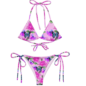 Wholesale Women 3 Piece <b>Bikini</b> <b>Set</b> Sexy Bathing Suit Tie Dyed Sexy Bandage Halter <b>Bikini</b> Beachwear Swimsuit Beach Cover up - Product Image 1