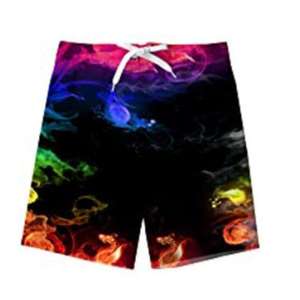 Customized <b>Men's</b> Quick-Drying Beach Shorts Loose Fit 3D Floral Animal Dot Designs Large Size Waterproof Five-Quarter Swim Shorts - Product Image 3