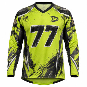 Maillot de motocross personnalisé à sublimation, respirant, en micro-mesh, à manches longues, pour la course MX - Product Image 2
