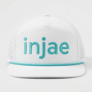 Gorra de Golf Personalizada de 7 Paneles, Cierre a Presión, Perforada con Corte Láser, Visera Plana Estructurada, Bordado Plano, OEM, ODM, MOQ Bajo - Product Image 1