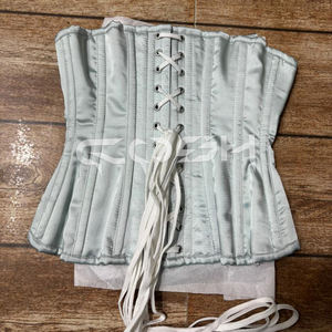 Corsés COSH, Corsé de Entrenamiento de Cintura con Varillas Espirales, en Satén Verde Menta, para Figuras Curvilíneas - Product Image 2