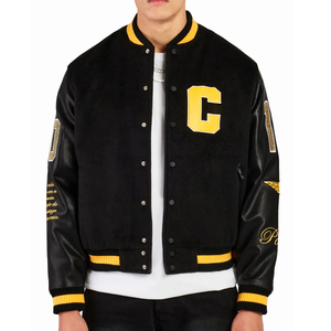 Premium Quality Men's Varsity <b>Jacket</b> Streetwear Embroidery <b>Patchwork</b> Bomber <b>Jacket</b> Vintage Style College Baseball <b>Jacket</b> - Product Image 2