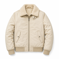 Blouson Bomber Homme Personnalisé de Haute Qualité – Nouveau Style Hiver avec Col Montant – Vente en Gros – Service OEM