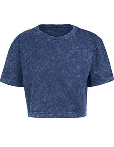 Haut court athlétique respirant pour femme, col rond uni, en jersey, avec boutons et pompons, personnalisable, écologique, idéal pour l'entraînement estival - Product Image 3