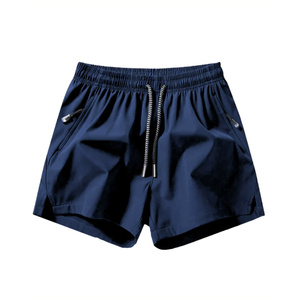 Shorts de plage décontractés en coton Coastal Breeze pour hommes, coupe décontractée, protection UV, taille élastique, tissu Oxford léger et respirant - Product Image 1
