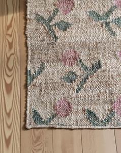 Alfombra y Tapete de Yute Hechos a Mano con Patrón Geométrico Tradicional |   Decoración para el Hogar de Fibra Natural - Product Image 2