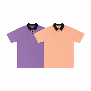 Camisetas Polo Vintage de Punto 100% Algodón de Alta Calidad 2026 con Logotipo Bordado Personalizado 285gsm Lavado Ácido Tallas Estadounidenses - Product Image 6