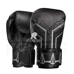 Guantes de Boxeo de Cuero Premium con Cierre de Gancho y Bucle Antideslizante, Diseño Personalizado para Gimnasios y Tiendas Deportivas - RC Fitness Wear - Product Image 2