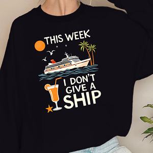 Sudaderas informales estampadas para mujer, tejido de punto, estilo crucero - Product Image 3