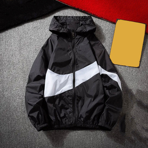 OEM Custom Slim Fitness Color Block Patchwork <b>Mens</b> <b>Jacket</b> Waterproof Running Sport Windbreaker Ffor Man With Print Logo - Product Image 3