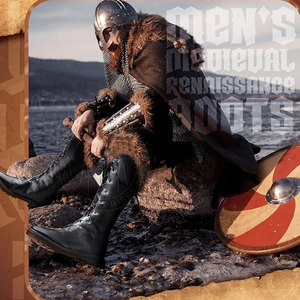 Botas Medievales de Alta Calidad, Diseño Tradicional, Ligeras, Ecológicas, Personalizables, Sensación de Cuero Suave, Comodidad Duradera - Product Image 6