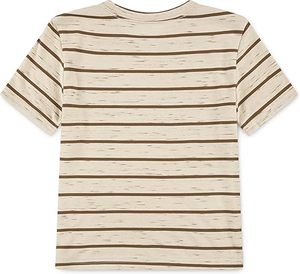 Camiseta a Rayas de Algodón de Alta Densidad, Tejido Grueso y Duradero, Camiseta Urbana para Hombre, Logotipo Personalizado, Venta al Por Mayor - Product Image 2
