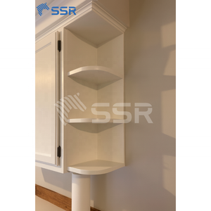 Gabinetes modernos RTA blancos para estantes de pared, armarios de cocina listos para montar de fábrica de Vietnam al por mayor - Product Image 3