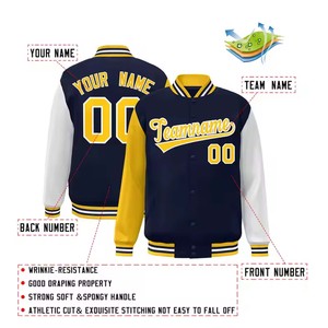 Men's <b>Varsity</b> <b>Jackets</b> Wholesale Blank <b>Varsity</b> <b>Jackets</b> Custom logo <b>Plain</b> <b>Varsity</b> <b>Jacket</b> for Men Breathable Custom Fashion OEM - Product Image 5