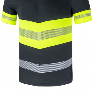 เสื้อยืดทำงานแบบมีแถบสะท้อนแสง PUFFIN SPORTS รุ่นสั่งทำพิเศษ ระบายอากาศได้ดี มองเห็นได้ชัดเจน เหมาะสำหรับทุกเพศ แขนสั้น แบบยูนิฟอร์มเพื่อความปลอดภัย - Product Image 3
