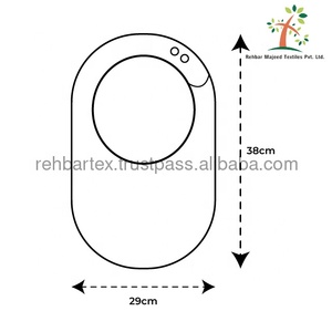 100% Luxury Organic Cotton Terry Bib for Babies <b>Extra</b> <b>Large</b> Adjustable Drooler Bib for Home Use - Product Image 6