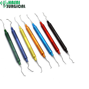 Instruments dentaires manuels en acier inoxydable réutilisables et autoclavables Hasni Surgical IH-34, approuvés CE ISO, à long manche - Product Image 1