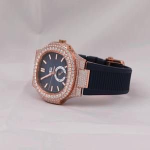 Montre de luxe sertie de diamants de haute qualité – Montre de mode hip-hop glacée de luxe - Product Image 2