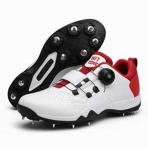 รองเท้าคริกเก็ตสำหรับผู้ชาย แบบสตั๊ดเหล็ก เย็บสองชั้น น้ำหนักเบา ประสิทธิภาพสูง สำหรับการแข่งขัน ฝึกซ้อม ชมรม และการแข่งขัน สามารถปรับแต่งได้ - Product Image 1