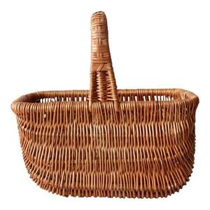 Panier de rangement suspendu en rotin pour cuisine et salle de bain, design vintage écologique, idéal pour pique-nique en extérieur, cadeau - Product Image 1