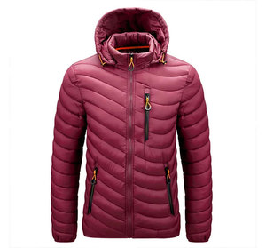 Men's Cotton-padded <b>Jacket</b> Solid Color Multi-pocket <b>Jacket</b> Warm <b>Light</b> Windproof Hooded <b>Waterproof</b> Winter - Product Image 5