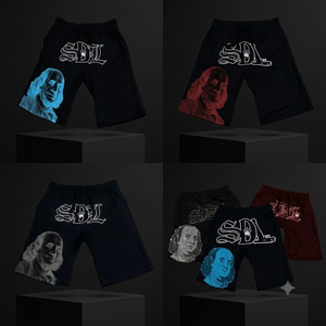 Shorts personnalisés délavés à l'acide pour hommes, en tissu épais, style vintage, imprimé graphique, décontractés, avec cordon de serrage, streetwear, vente en gros - Product Image 6