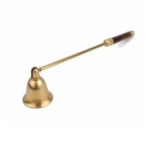 High Quality Polished Metal <b>Candle</b> Snuffer With Resin Handle in Orange Colour Made in Brass <b>Candle</b> Accessory Snuffer Home Decor - Product Image 5