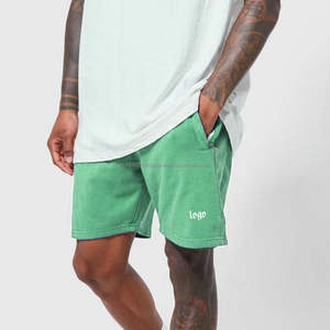 กางเกงขาสั้นกอล์ฟผู้ชายผ้าโพลีเอสเตอร์สีพื้นเรียบง่ายแบบสวมใส่สบาย แห้งเร็ว ซับเหงื่อ พร้อมเชือกผูกเอวสูง  รับสกรีนโลโก้ได้ - Product Image 4