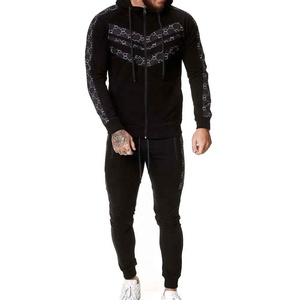 2026 nouveauté hommes coton polaire col rond survêtement ensembles sur mesure Jogging Gym survêtement impression pour l'exercice d'hiver - Product Image 4